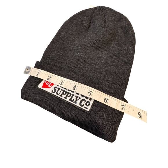 TSC Tractor Supply Co. Knit Beanie Hat Charcoal Gray Acrylic Unisex - Picture 3 of 4